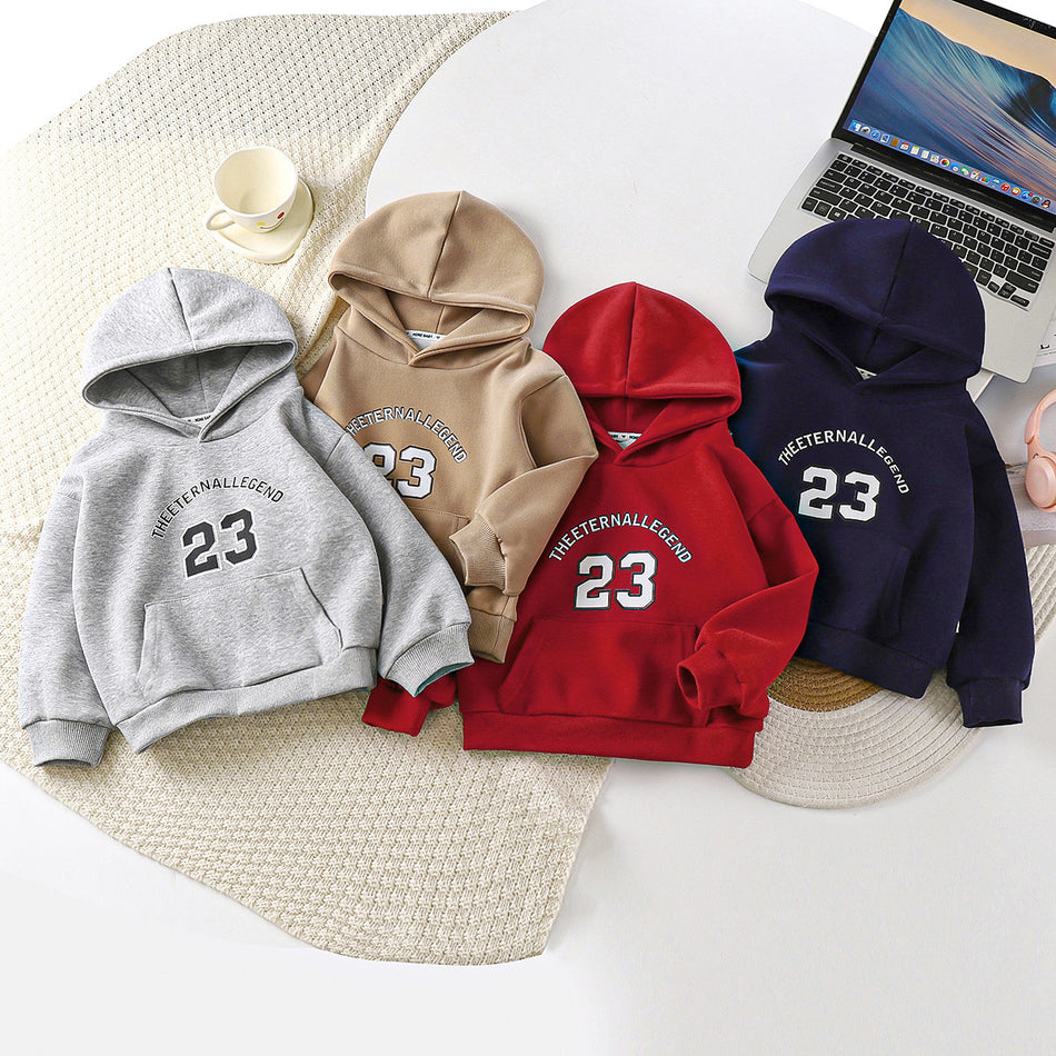 Boys' Class A Korean Solid Color Hoodie