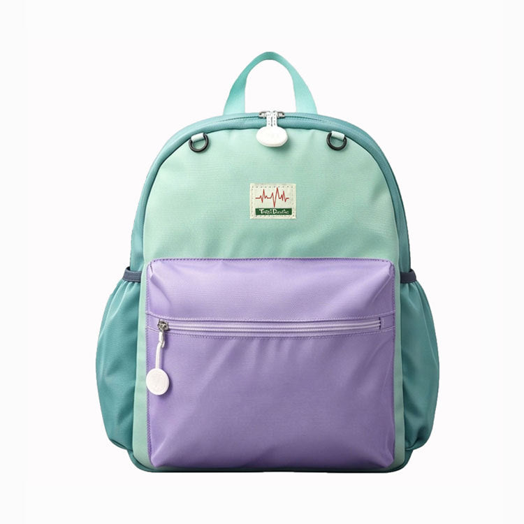 Lightweight Polyester Kids Backpack with Contrast Color Design
