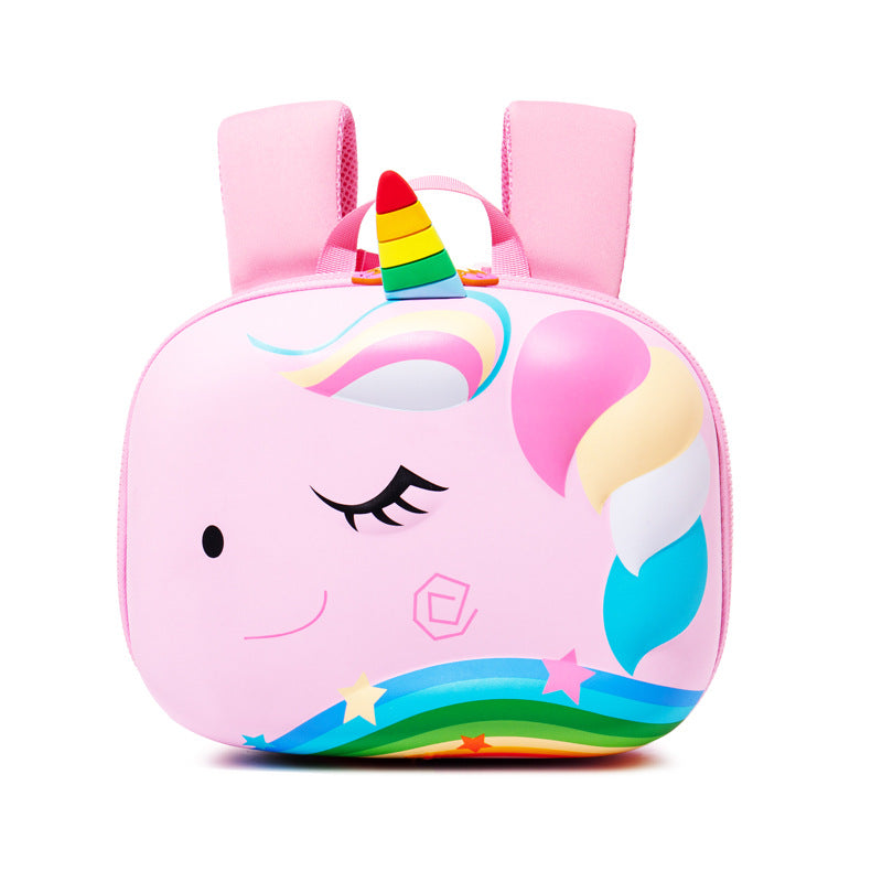 3D Unicorn EVA Kindergarten Backpack with Anti-Lost Design