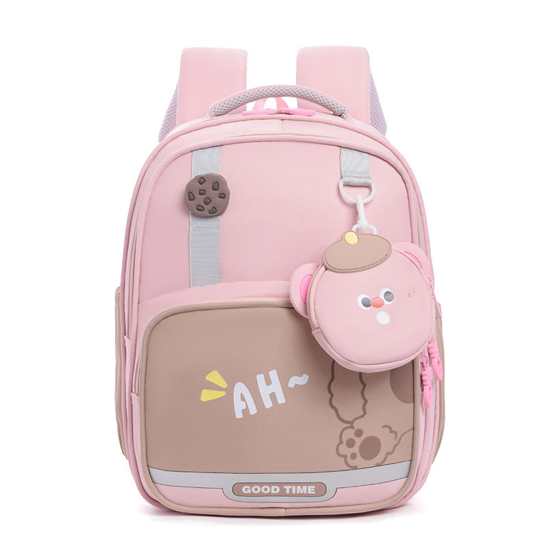 Cute Nylon Cartoon School Backpack with Air Cushion Straps
