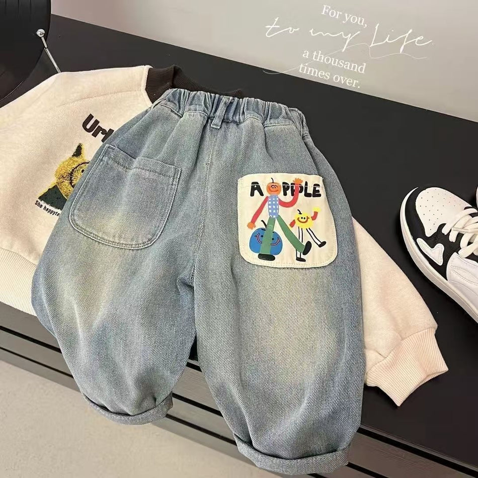 Unisex  Graphic Pocket Denim Summer Shorts