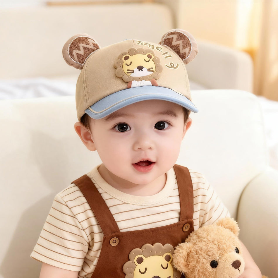 Breathable Polyester Baby Baseball Cap with Wide Brim