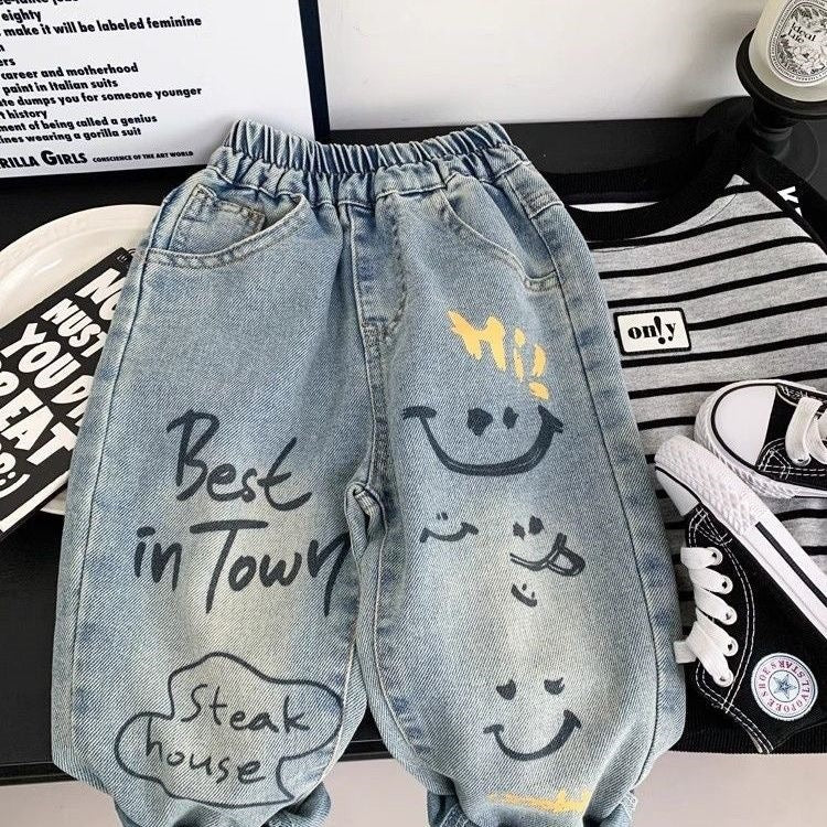Class A Unisex Nine-Point Denim Pants