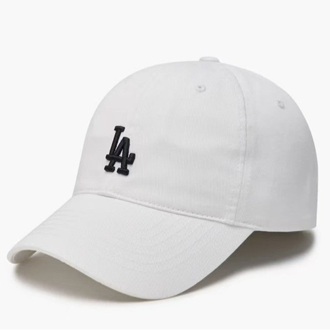 Unisex Letter Embroidered Baseball Cap Soft Top Curved Brim Sunshade Hat