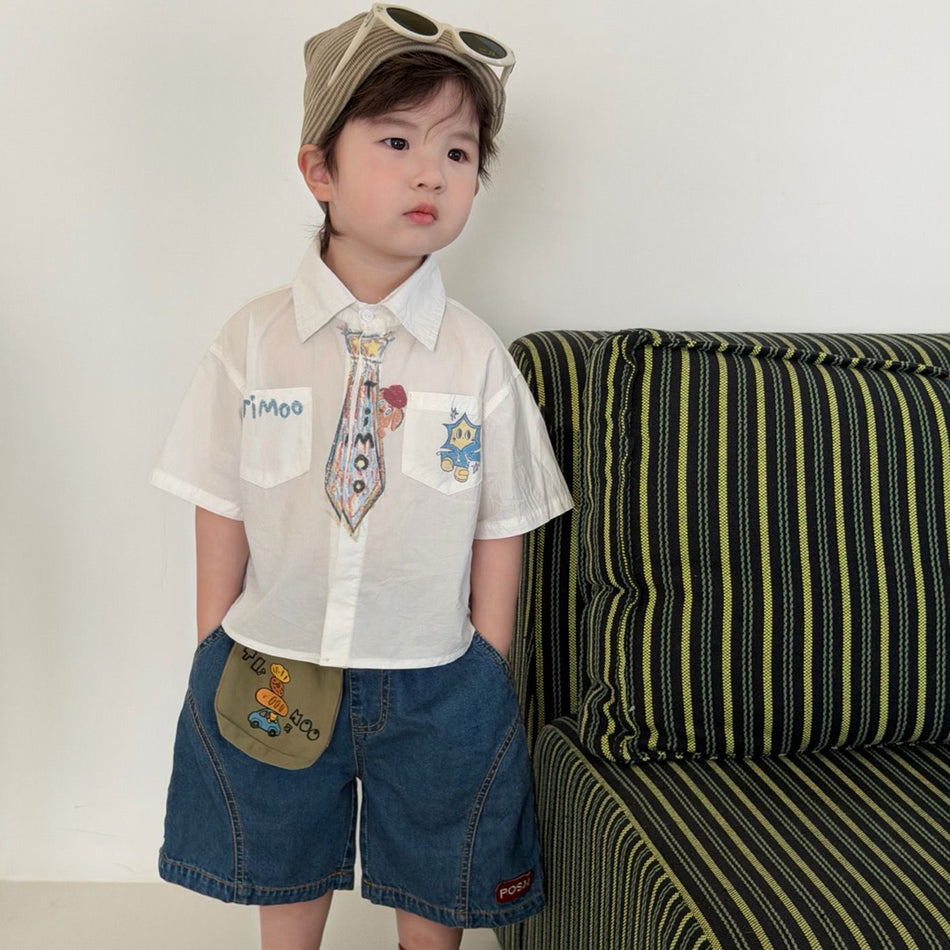 Unisex Cotton Short-Sleeve Shirt