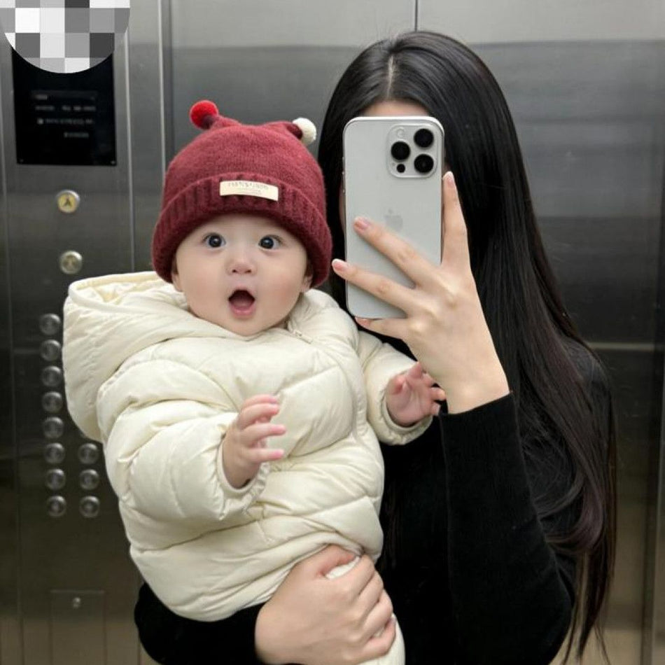 Baby Knitted Tentacle Hat with Tapered Crown
