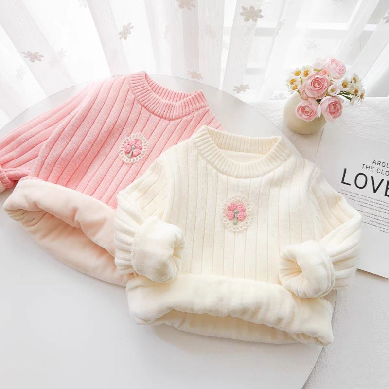 Unisex Lapel Rabbit-Hair Thickened Cardigan