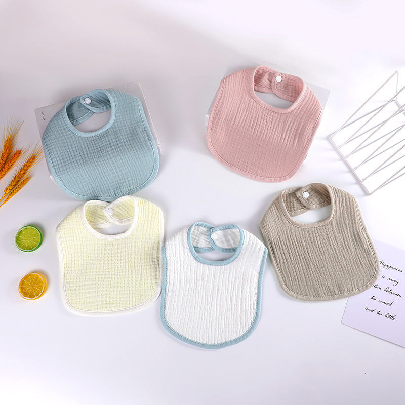 4-Layer Cotton Gauze Baby Waterproof Bib