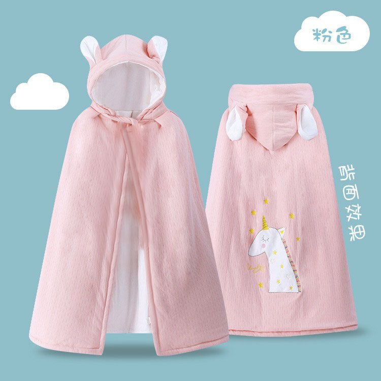 Baby Cotton Hooded Cape Thickened Autumn Winter Cloak