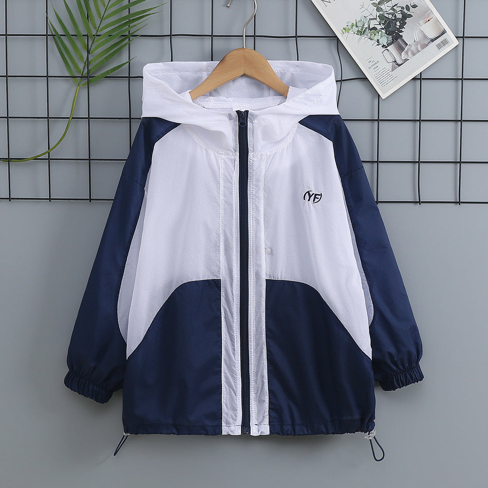 Boys' Sun Protection UV Hooded Outwear Jacket