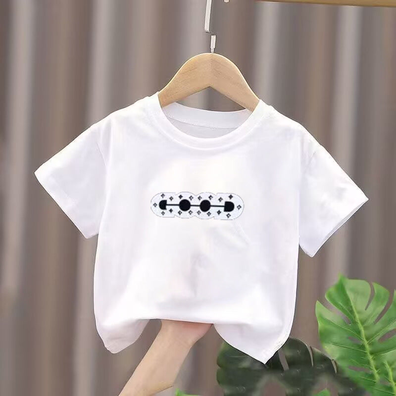 Kids’ Pattern T-Shirt – Boys & Girls Spring & Autumn Top