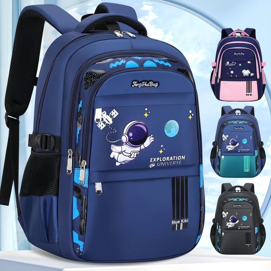 Boys Primary School Backpack | Waterproof & Back Support