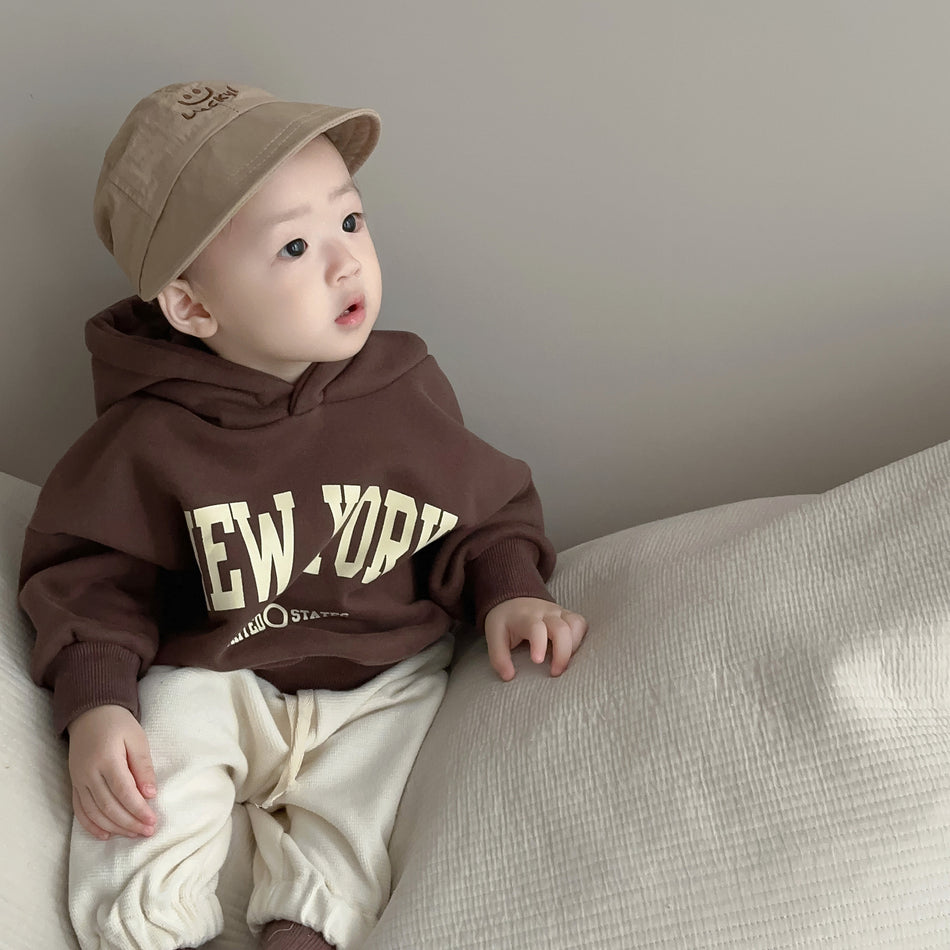 Baby Boys’ Korean Style Spring-Fall Hoodie 2025