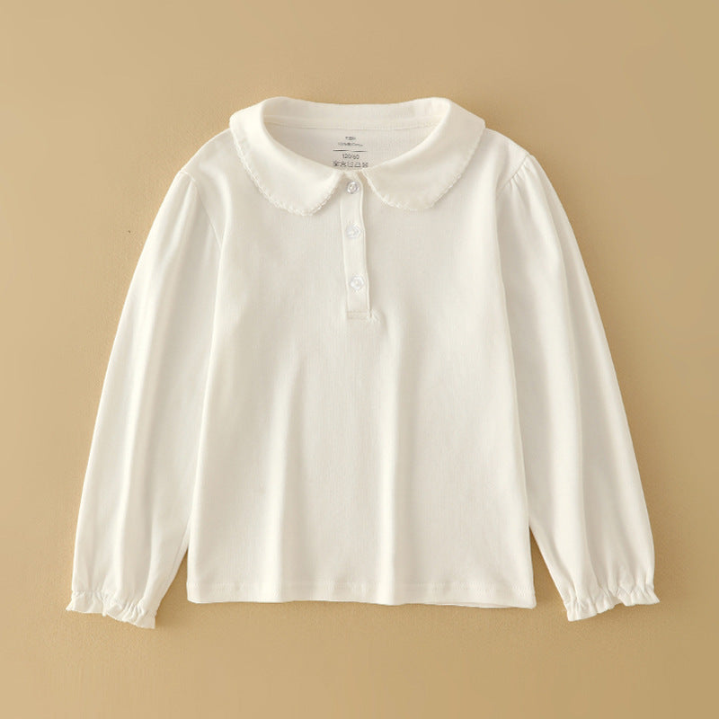 Kids' Cotton Polo T-Shirt | Long Sleeve Spring-Autumn Tee