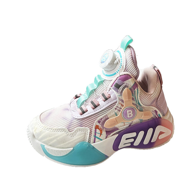 Kids Mesh Sneakers 2025 Breathable Basketball Shoes