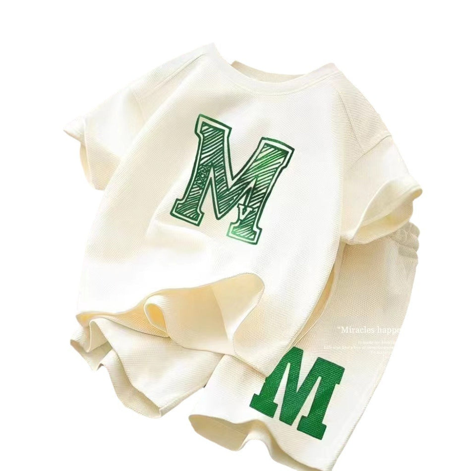 Boys Summer Loose T-Shirt & Shorts Casual Set 2024