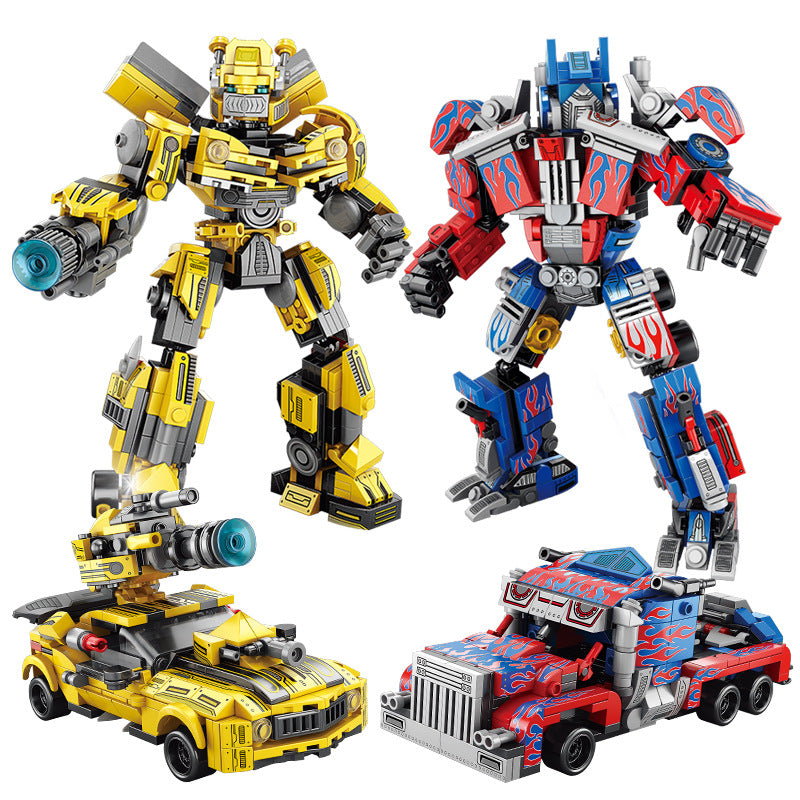Lego-Compatible Optimus Wasp Robot – Kids Building Toy