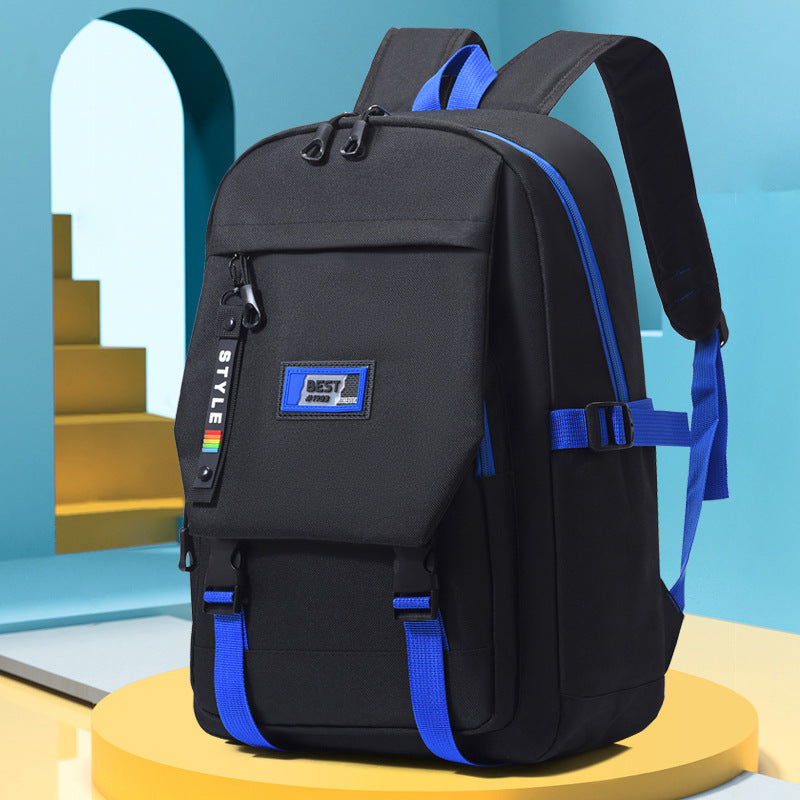 Boys' Primary School Backpack – Large Capacity for Grades 3–6