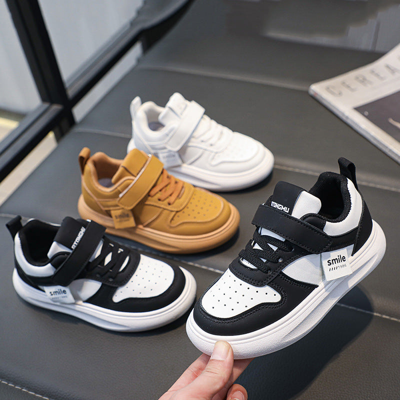 Kids Velcro Breathable Thick Sole Fashion Sneakers