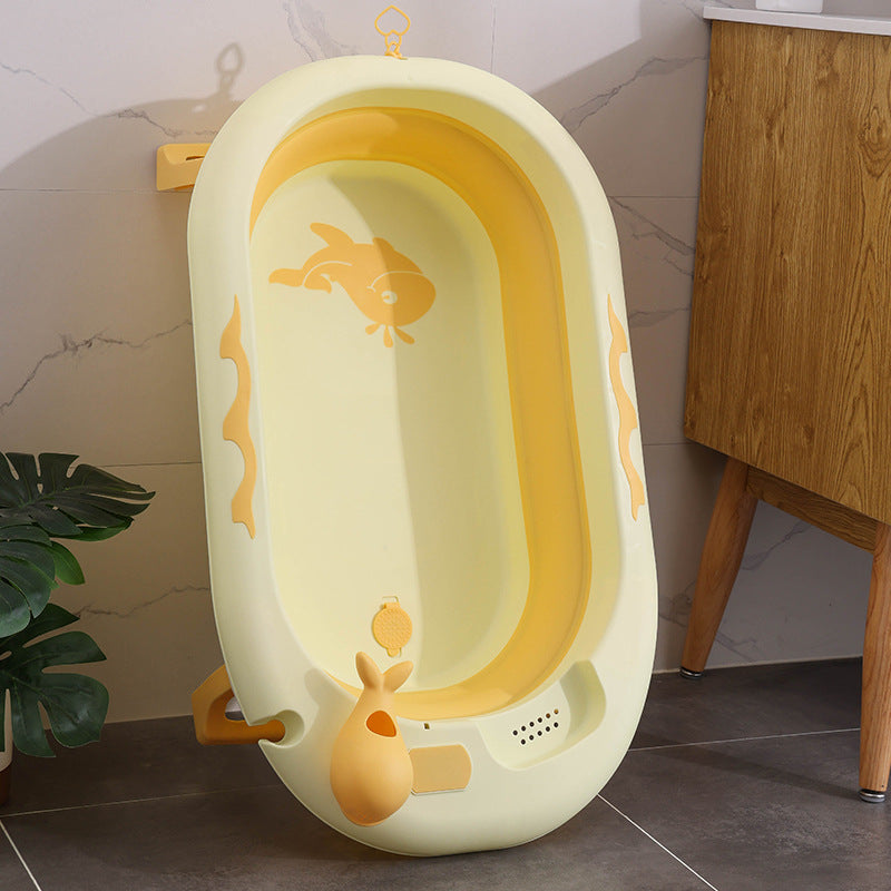 Foldable Baby Bathtub with Temperature Sensor
