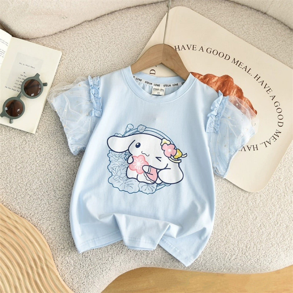 Baby Summer Cartoon Dog Short-Sleeve T-Shirt