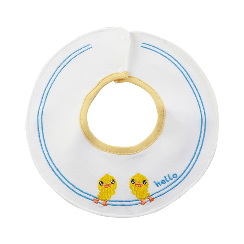 Embroidered Baby Bib for 0–3 Years
