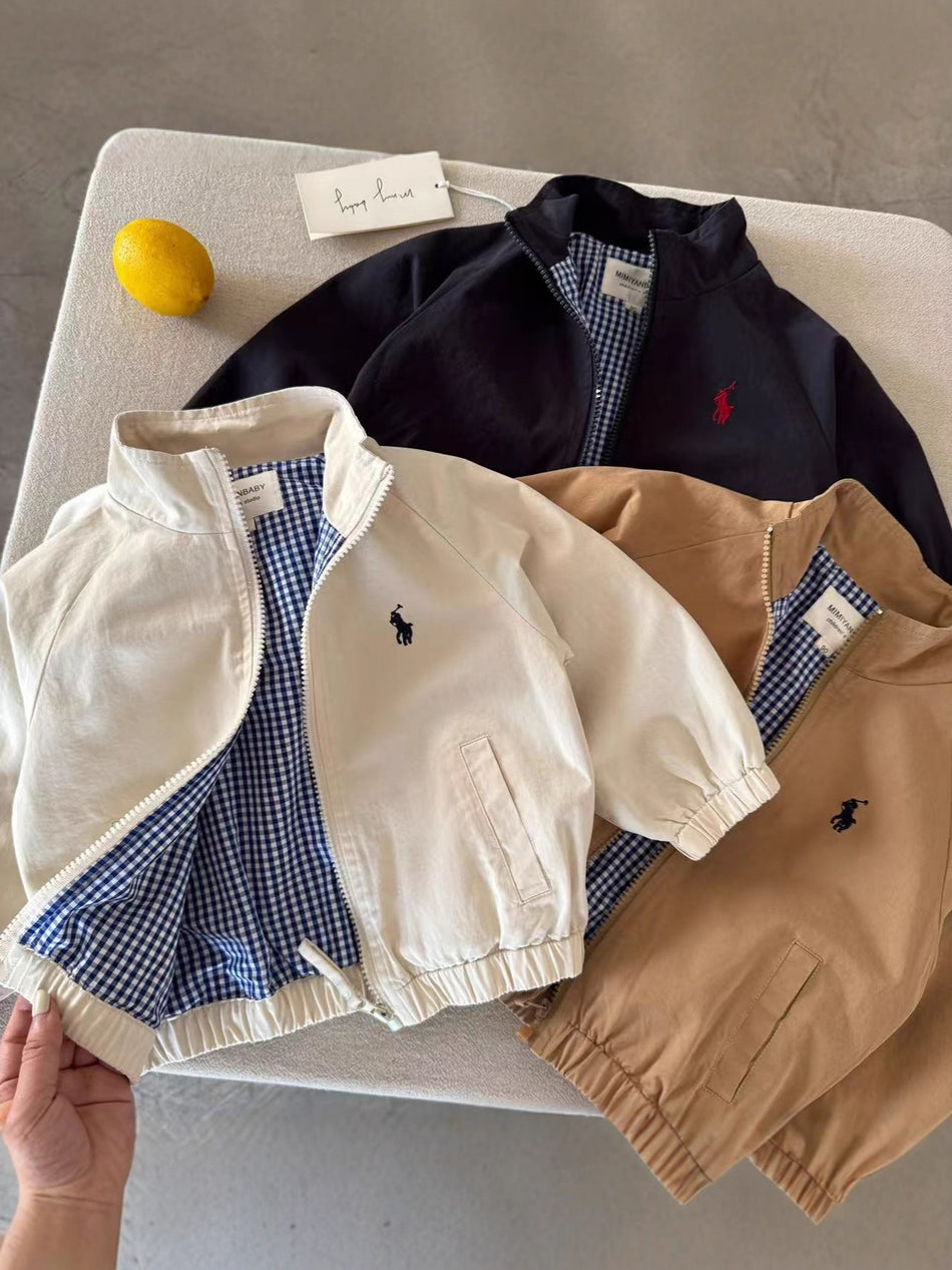 Kids Embroidered Trendy Jacket for Autumn & Spring