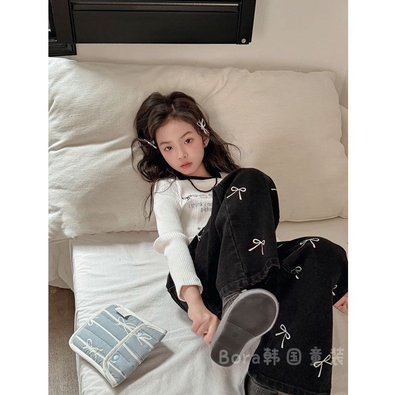 Girls Cartoon Mid-Length T-Shirt