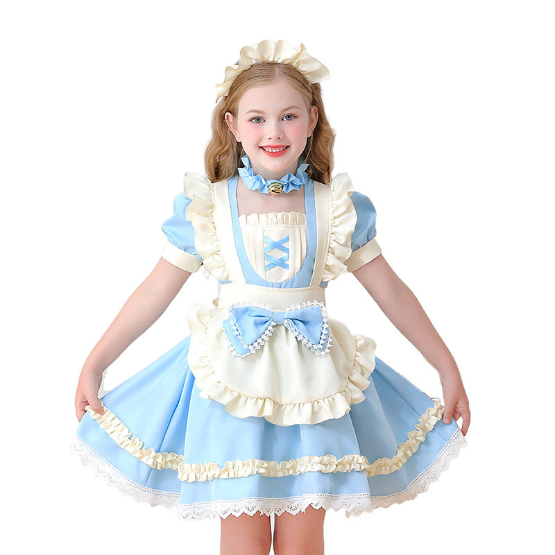 Alice Girl Maid Children’s Wear Lori Pastoral Manor Lolita Dress