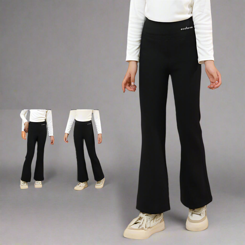 Girls’ Flared Shark Pants – Spring & Fall Yoga Leggings