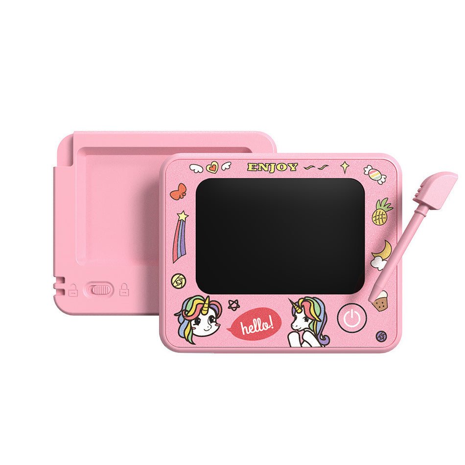 Mini Cartoon LCD Writing Board Keychain for Kids