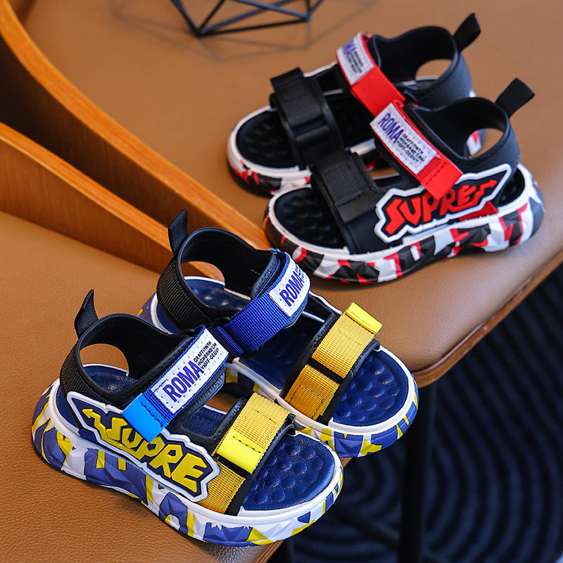 Boys Soft Sole Korean Style Summer Beach Casual Sandals