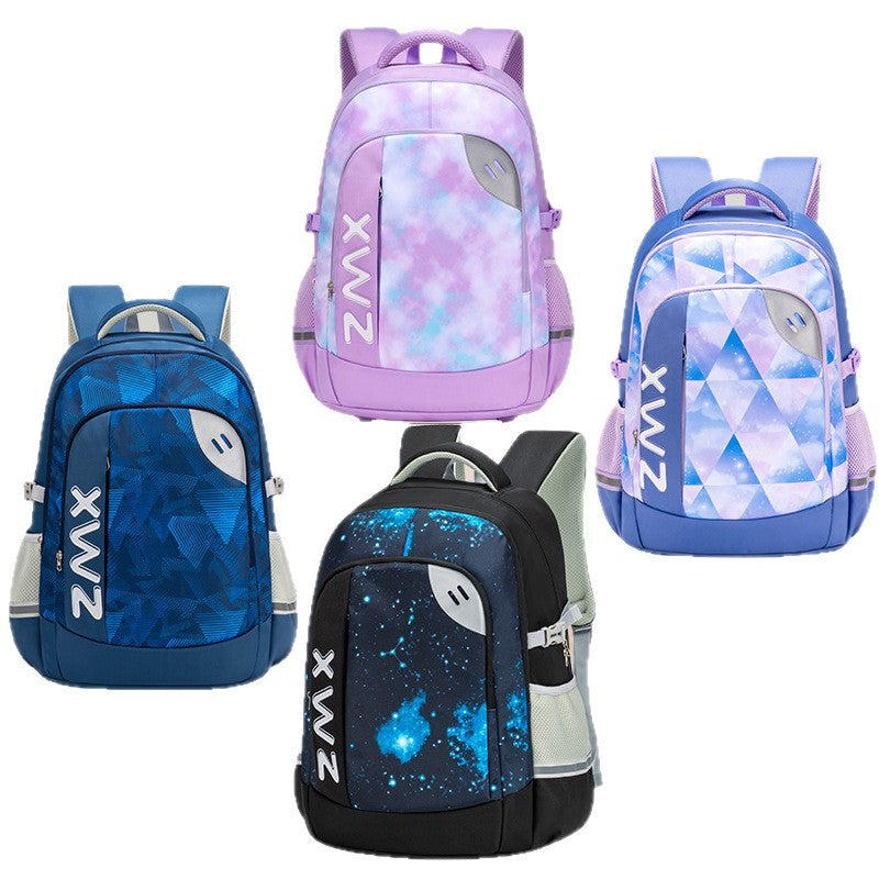 Sesame Large Capacity School Backpack for Grades 4–9