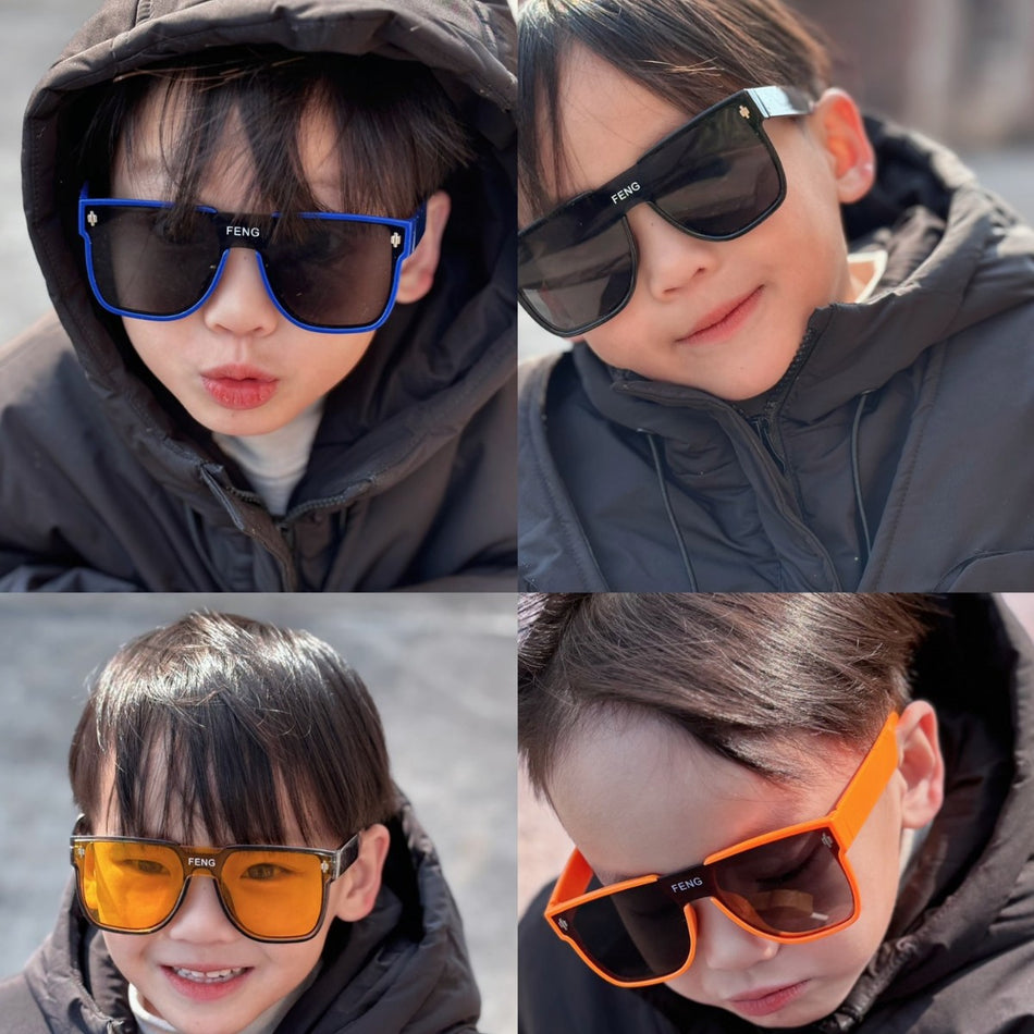 Kids' Oversized Trendy Sunglasses – UV-Protective & Stylish