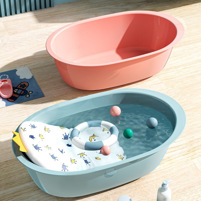 Large Thickened Plastic Baby Washbasin for Kids