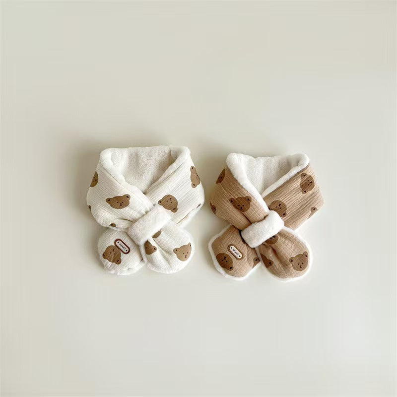 Plush Fleece Kids’ Scarf – Cute & Cold-Proof Winter Neck Warmer