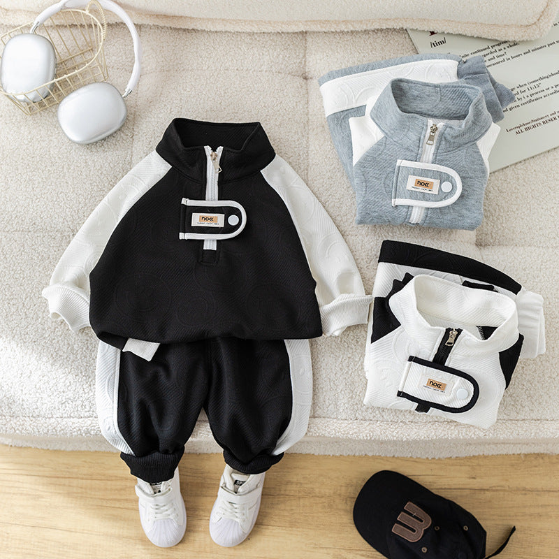 Boys’ Spring Autumn Western Style Suit Set 2024