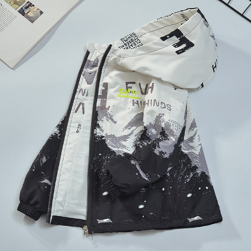 Boys’ Gradient Spring & Autumn Coat 2025