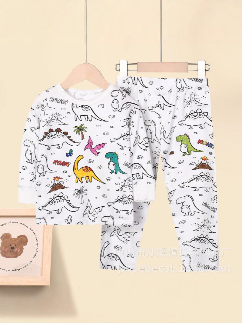 Kids Cotton Cartoon Pajama Set – Soft Home Wear
