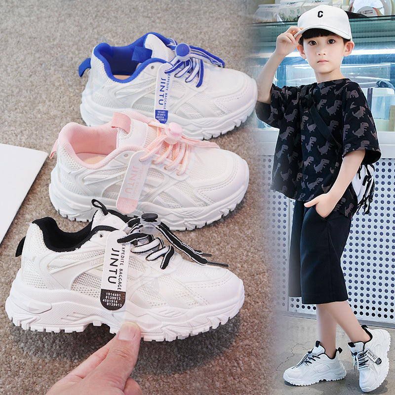 Kids’ Mesh Sports Shoes 2025 Boys Girls Soft Sole