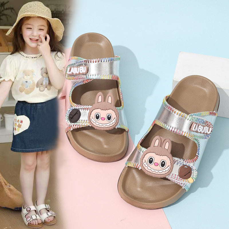 Kids’ Cartoon Doll Open-Toe Sandals