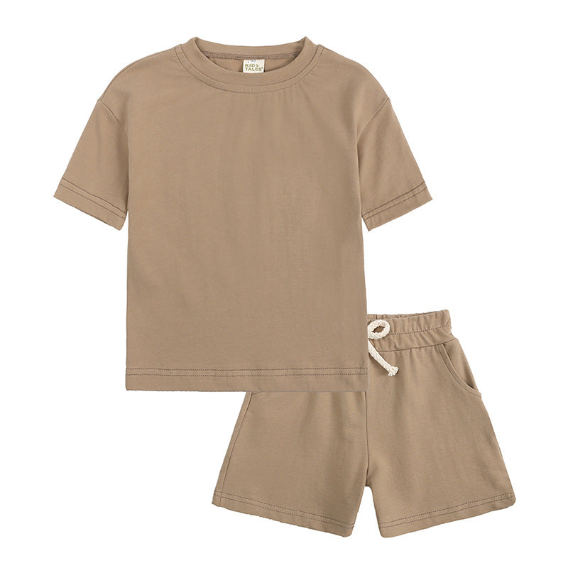 Kids Summer Sports Suit 2025 T-Shirt & Shorts Set