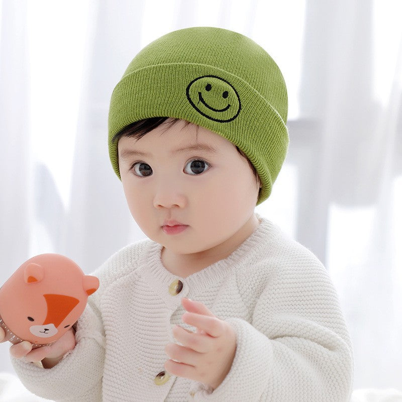 INS Korean Baby Wool Hat – Warm Knitted Pullover for Boys & Children