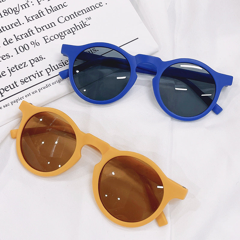 Candy Color Round Kids Sunglasses – Trendy & UV Safe