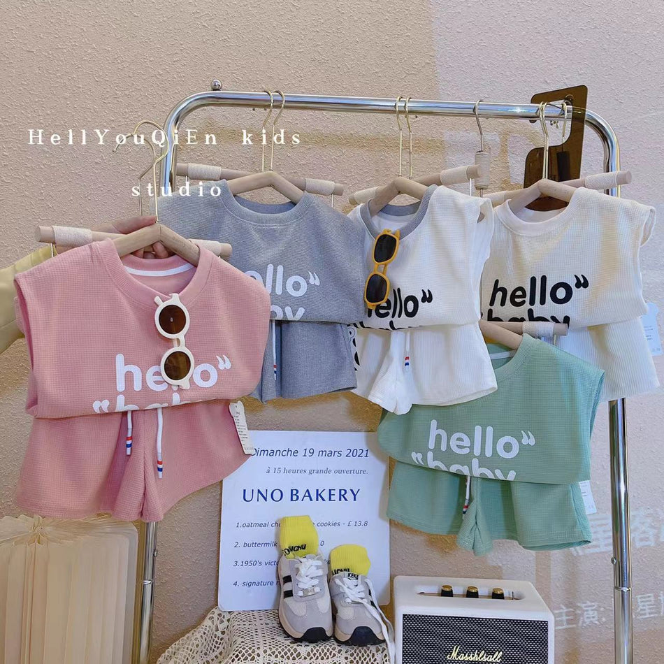 2024 Korean Kids’ Summer Sports Suit – Boys & Girls