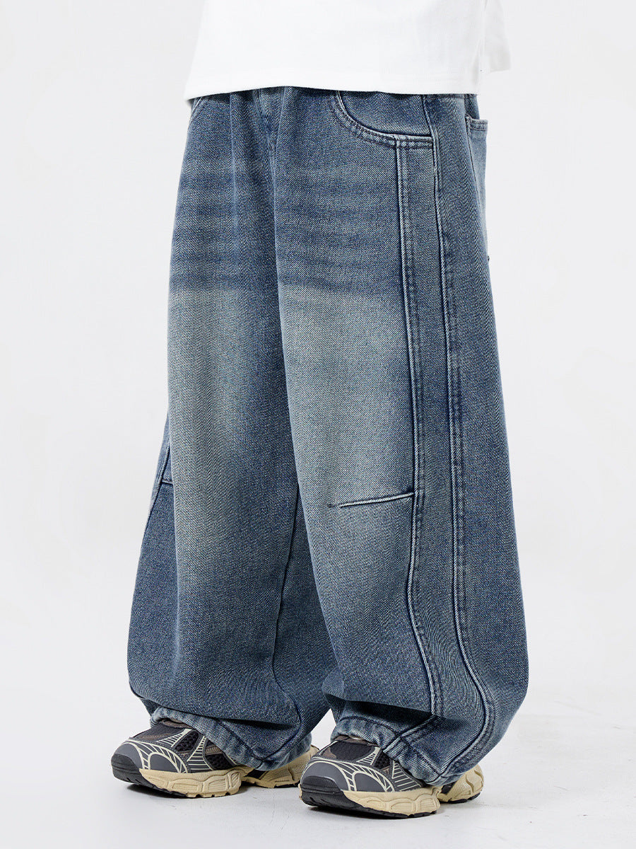 Boys Fleece-Lined Wide Jeans 2025