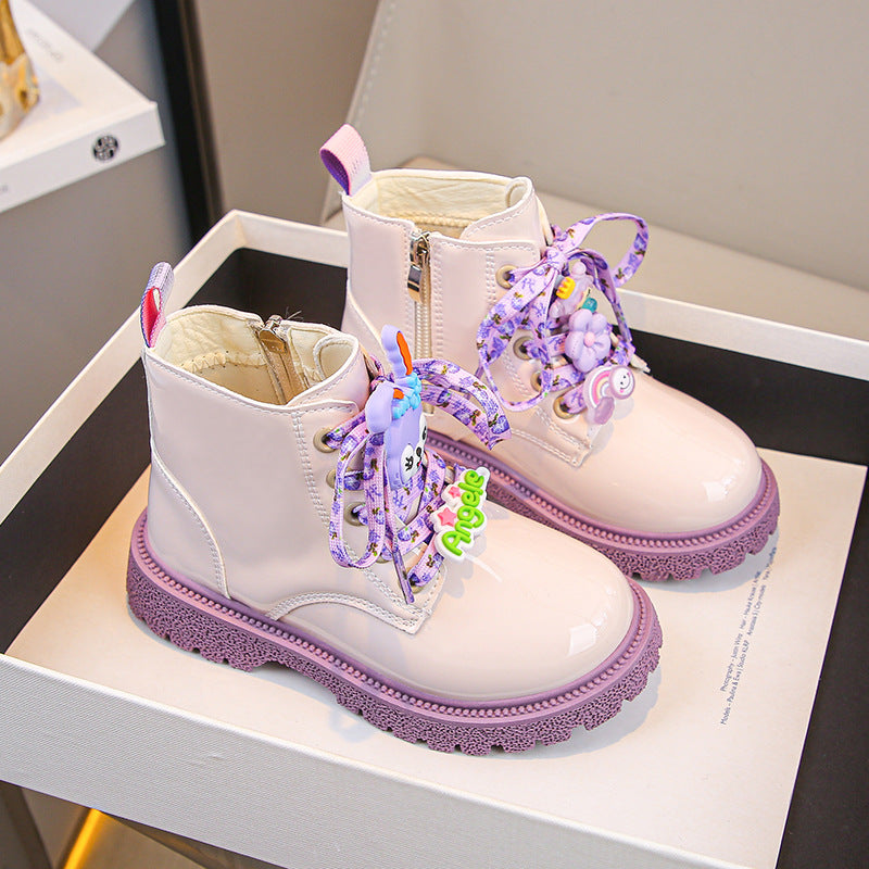 Girls’ Cartoon Princess Martin Boots Winter 2025