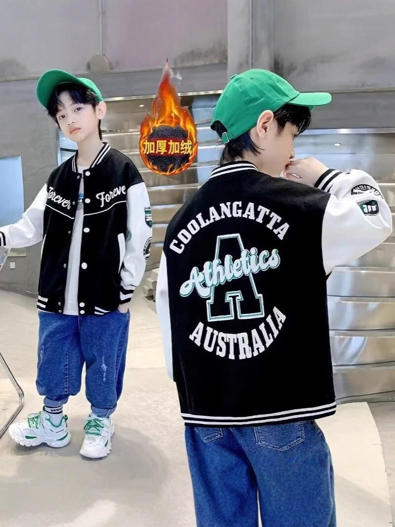 Boys Baseball Jacket for Spring & Autumn 2025