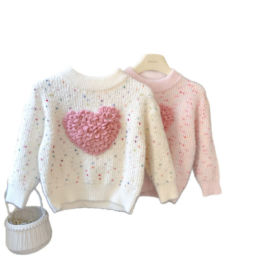 Girls’ Korean-Style Sweaters – Trendy Kids’ Tops