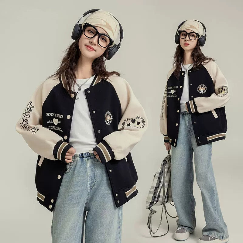 Girls Baseball Suit – Autumn Casual Sports Coat